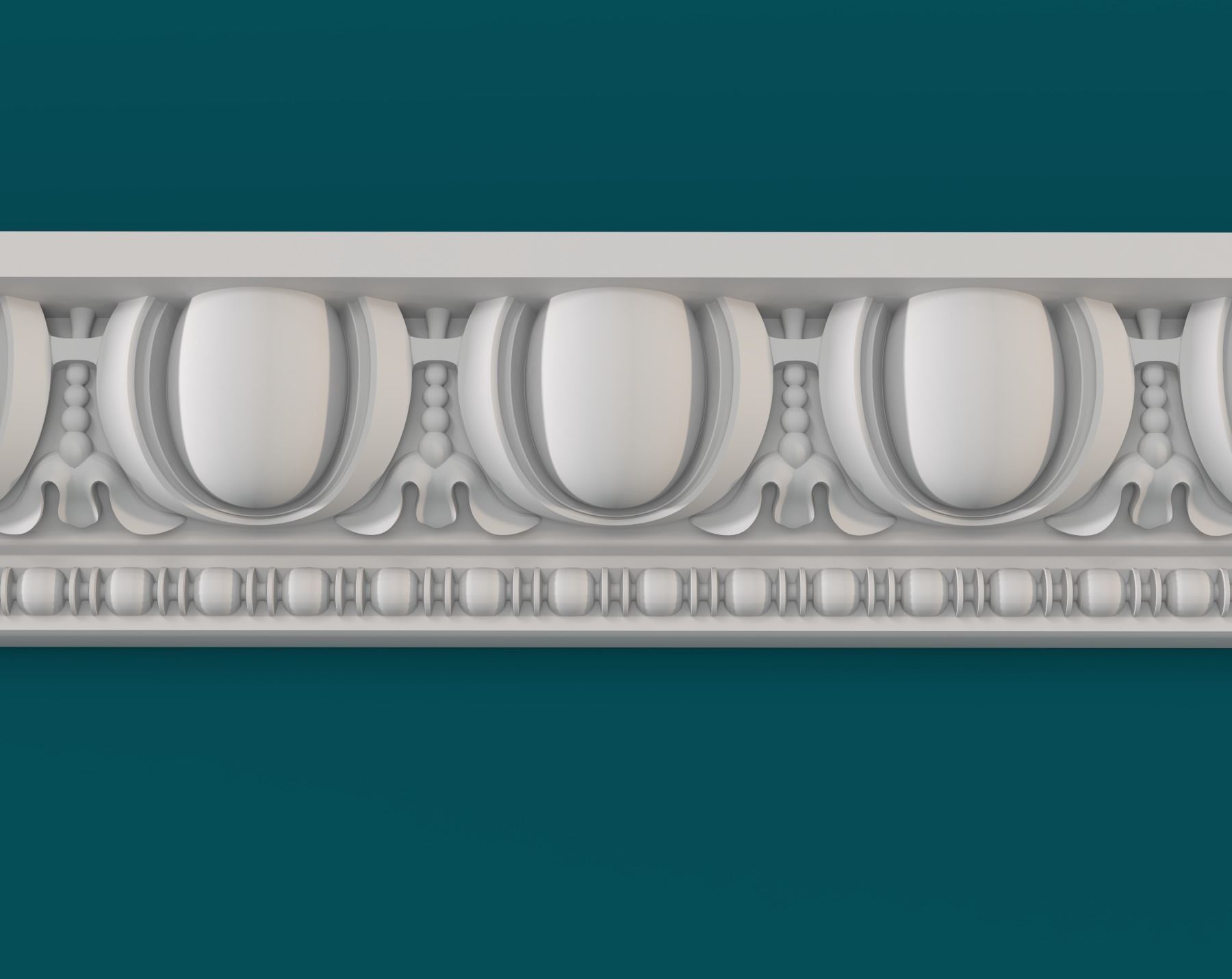 Molding baroque 001 3D print model_3