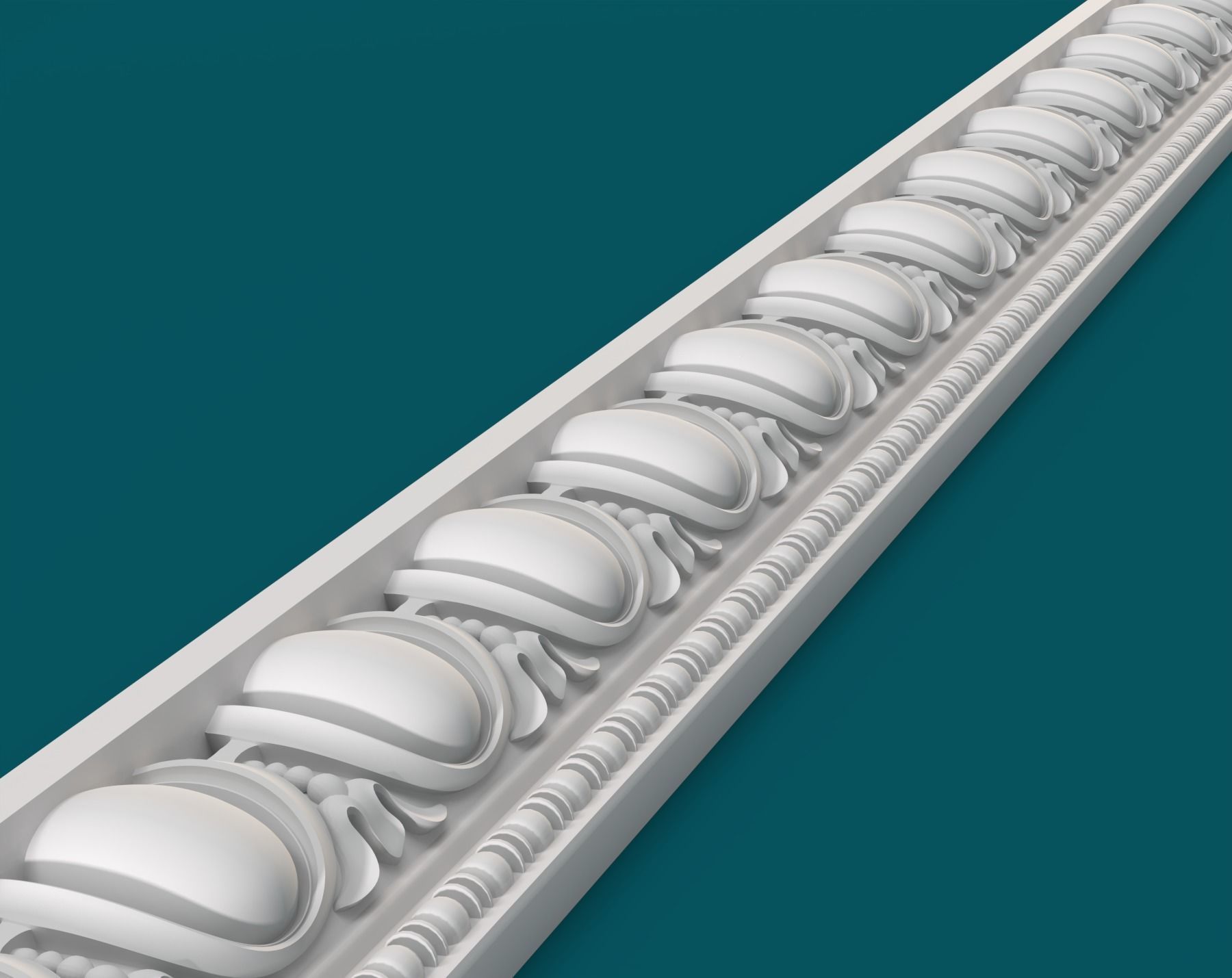 Molding baroque 001 3D print model_4