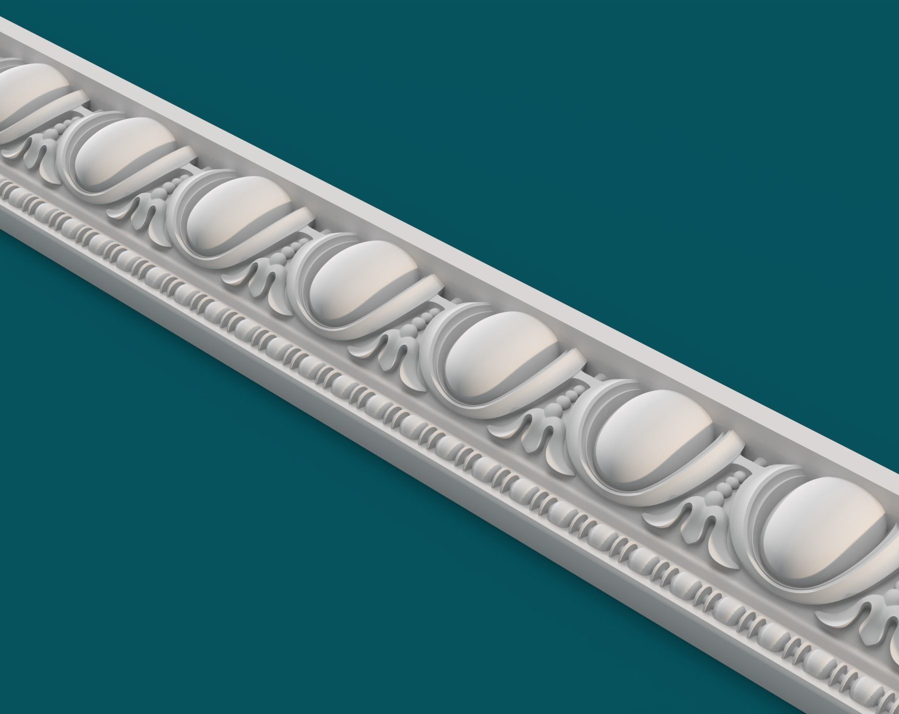 Molding baroque 001 3D print model_6