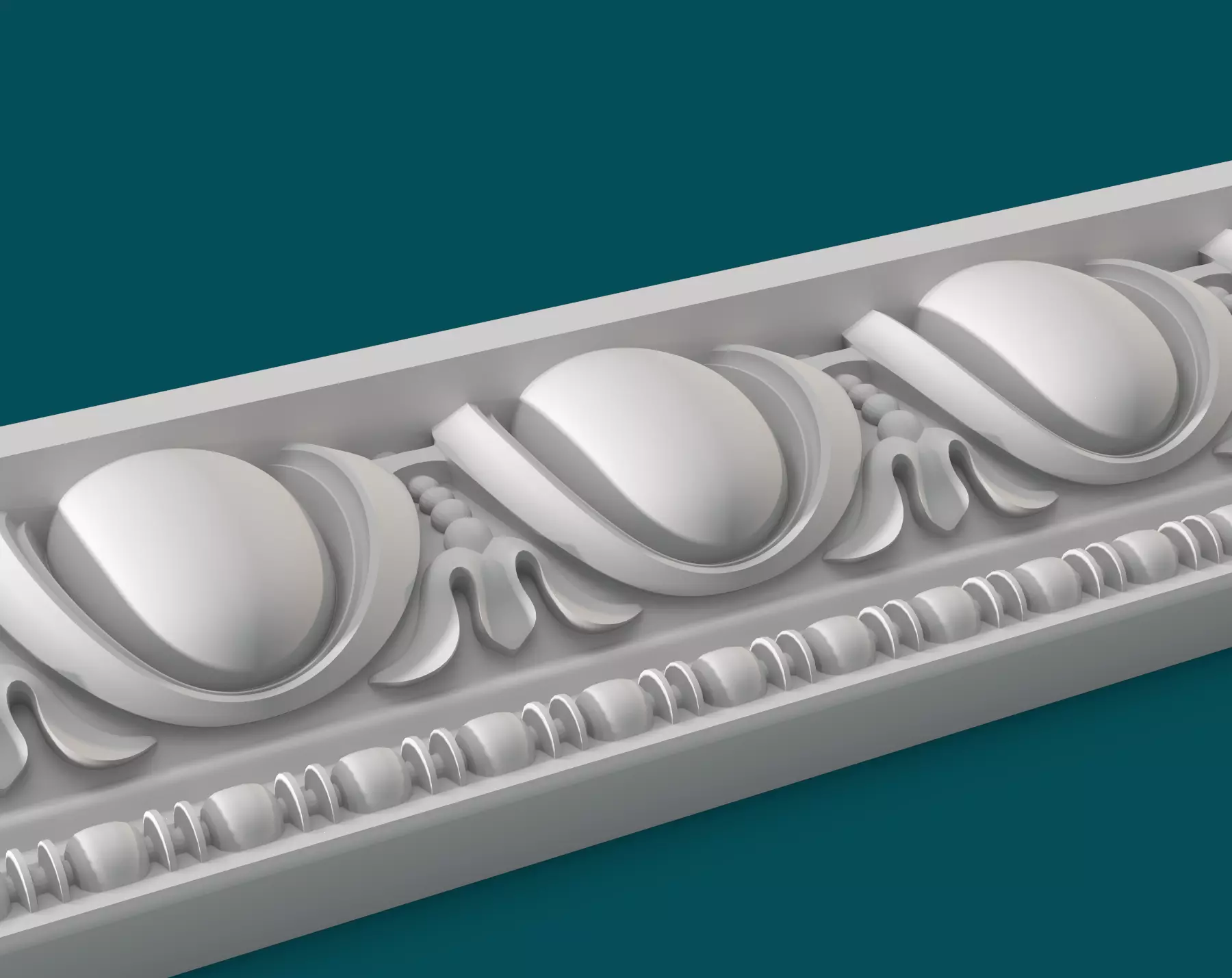 Molding baroque 001 3D print model_0