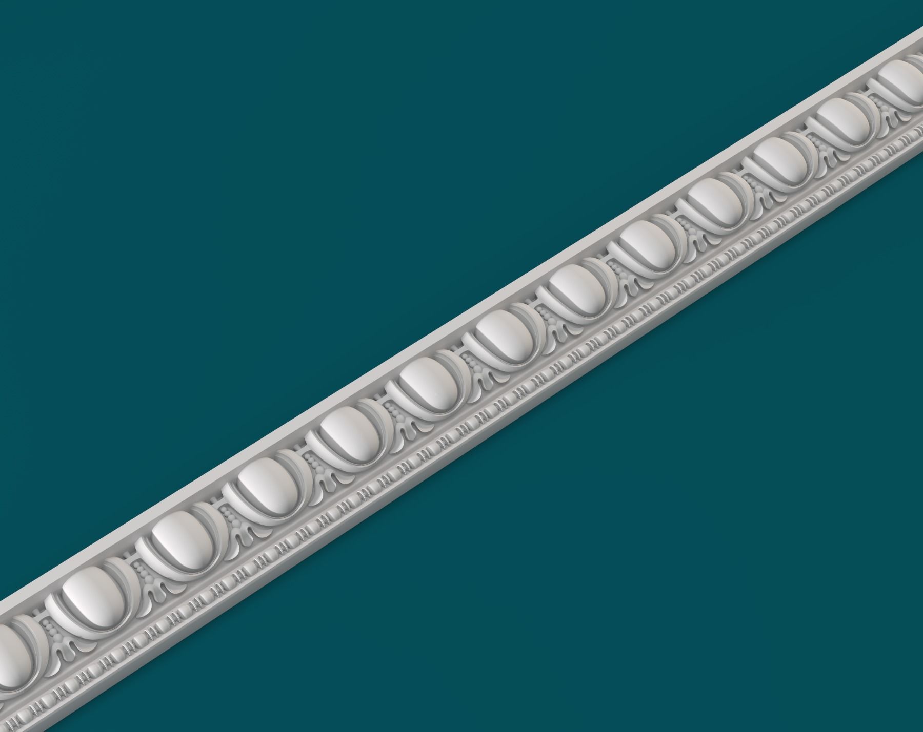 Molding baroque 001 3D print model_2