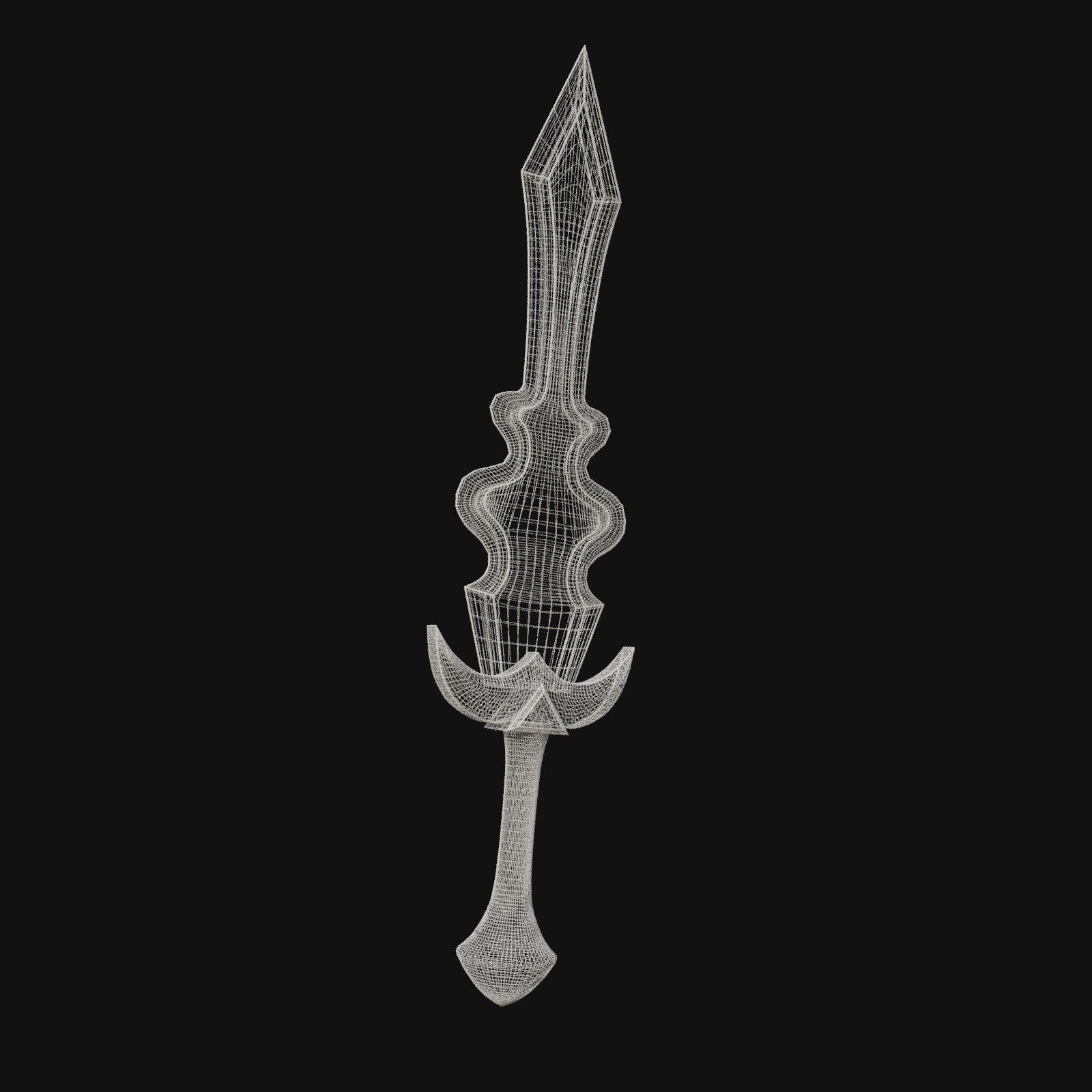 Serpents Sting Venomous 3D Model Dagger for Digital Spies 3D model_4
