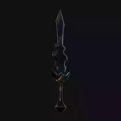 Serpents Sting Venomous 3D Model Dagger for Digital Spies 3D model