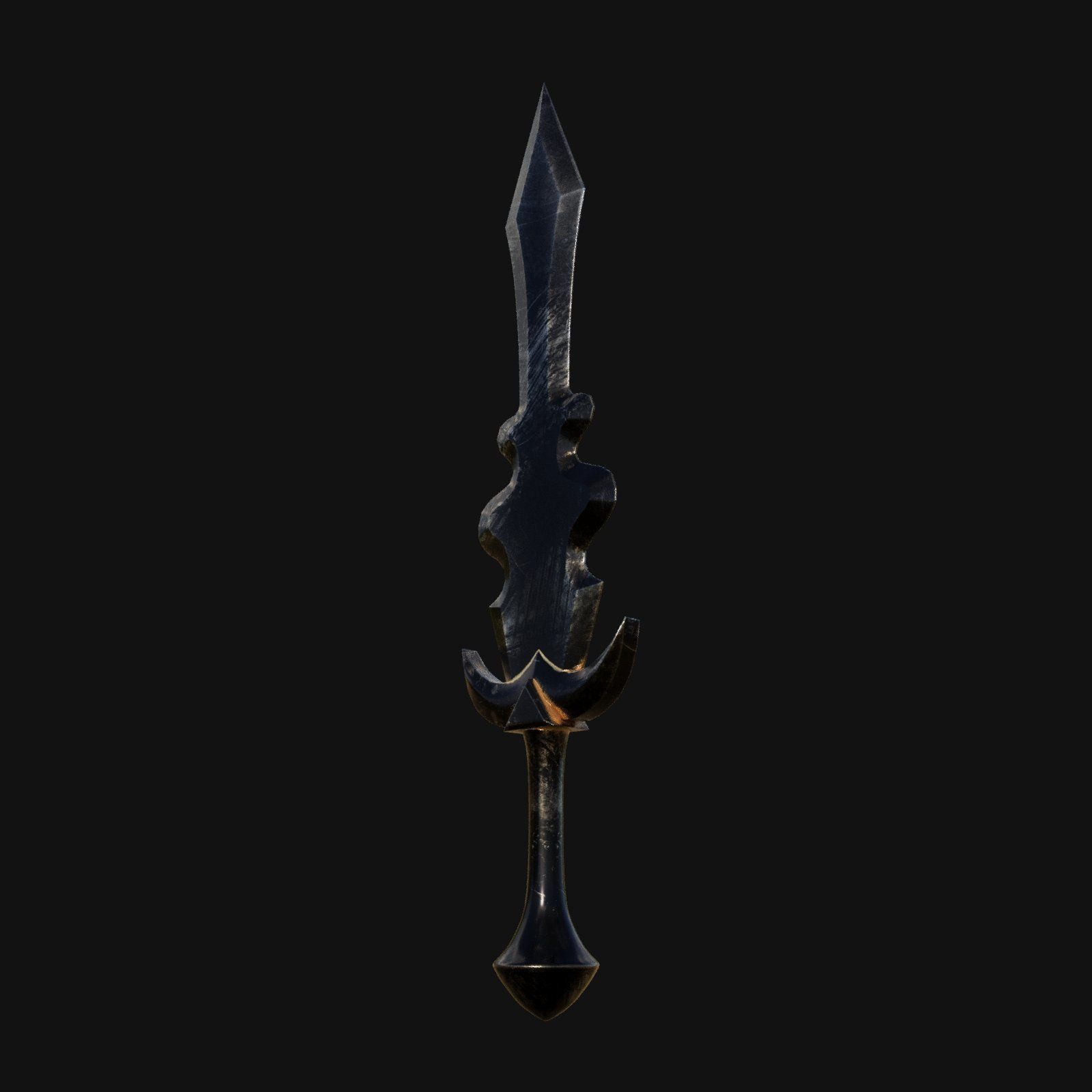 Serpents Sting Venomous 3D Model Dagger for Digital Spies 3D model_7