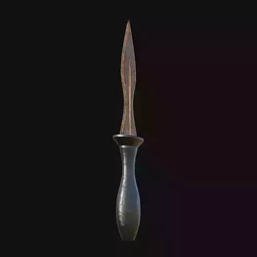 Shadowstep Shiv Stealthy 3D Model Dagger for Digital Infiltrator