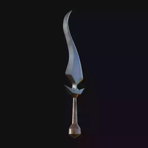 Frostbite Blade Icy 3D Model Dagger for Digital Assassins