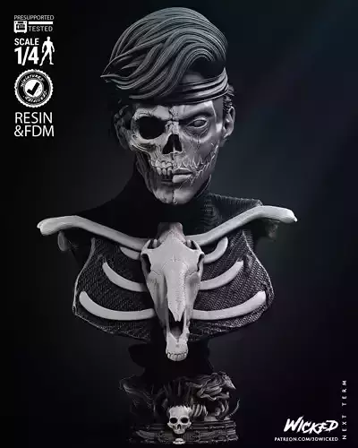 Wicked Marvel Famine Bust Tested for 3D printing 3D print model