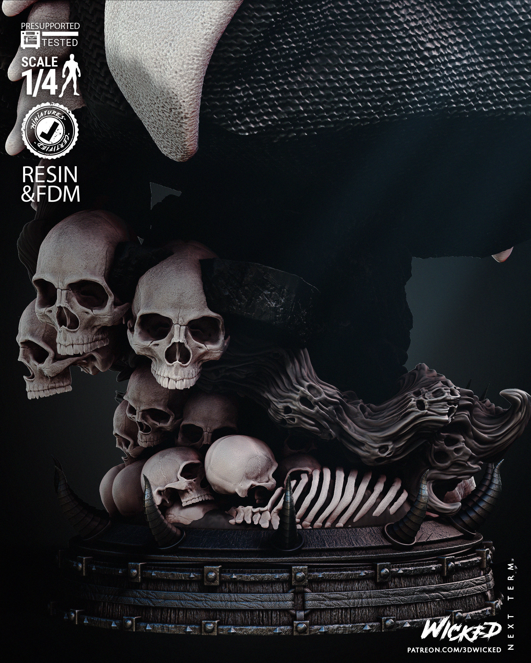 Wicked Marvel Famine Bust Tested for 3D printing 3D print model_43