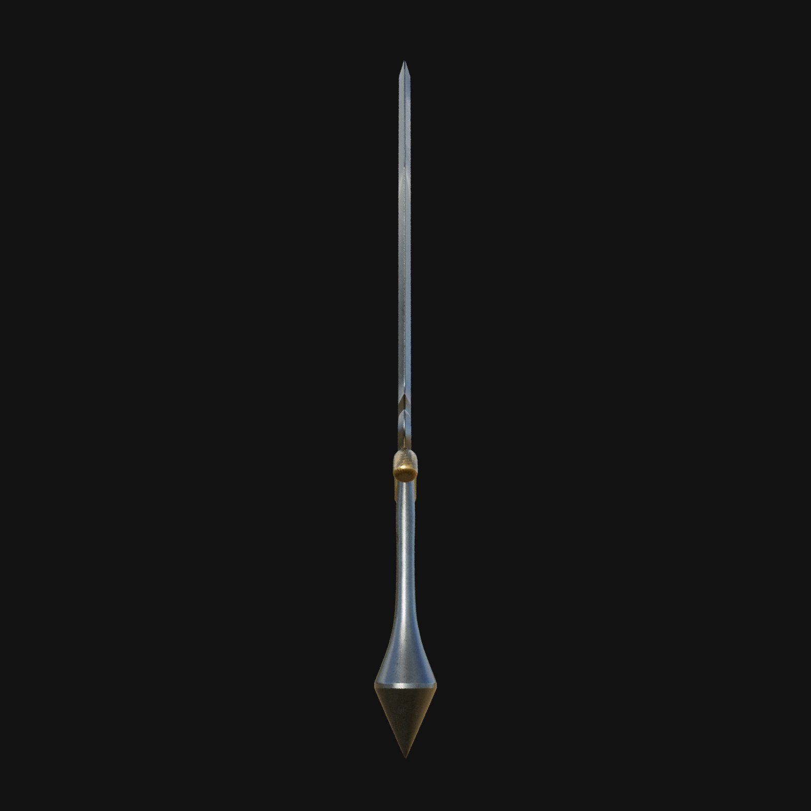 Nocturnal Nightmare Shadowy 3D Model Dagger for Digital Spies 3D model_3