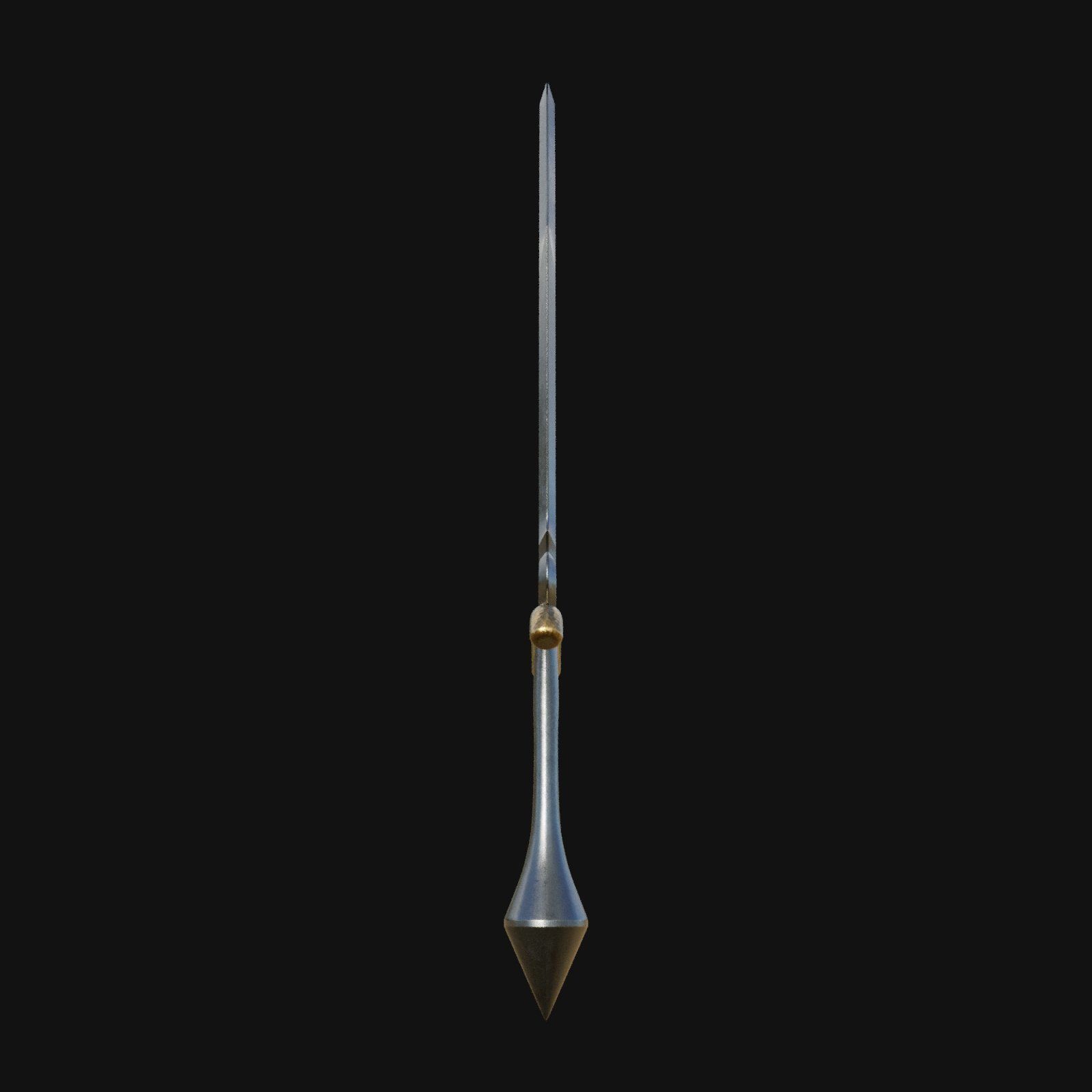 Nocturnal Nightmare Shadowy 3D Model Dagger for Digital Spies 3D model_6