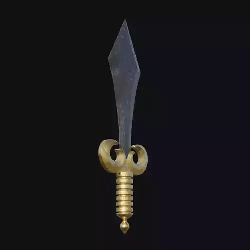 Lunar Lurker Celestial 3D Model Dagger for Digital Shadows