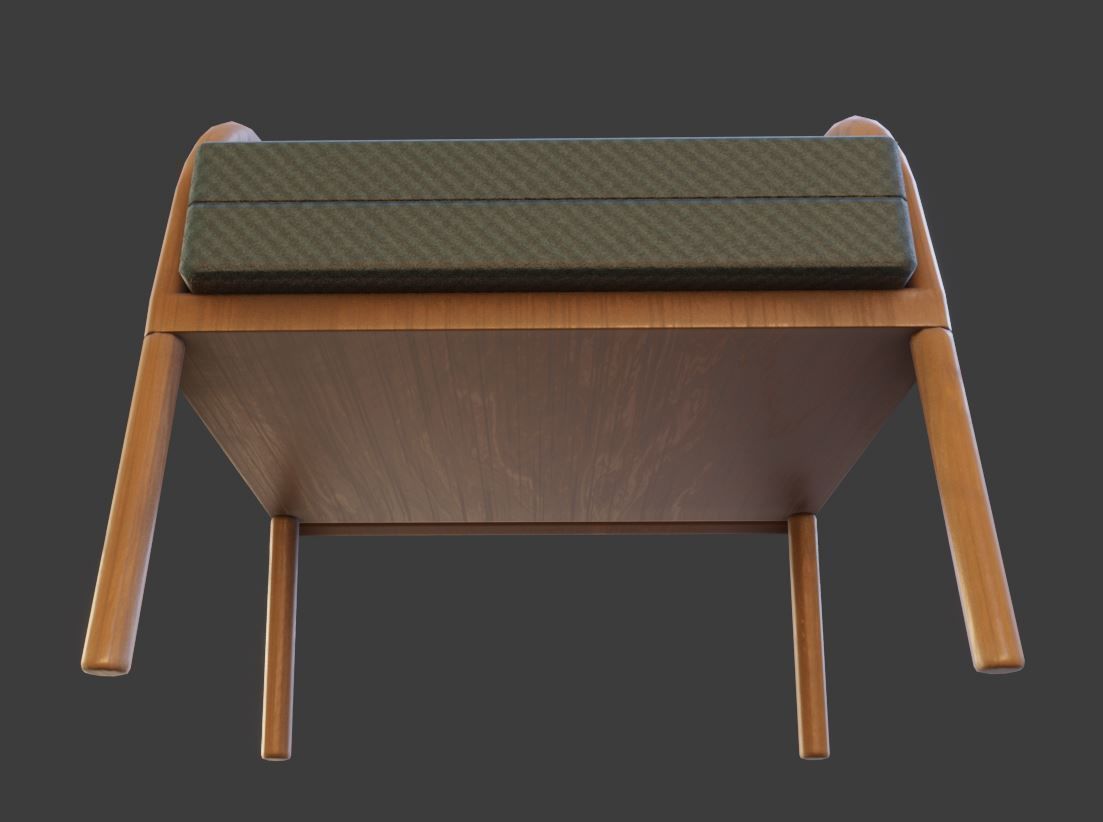 Low-Poly Lounge Chair Low-poly 3D model_18