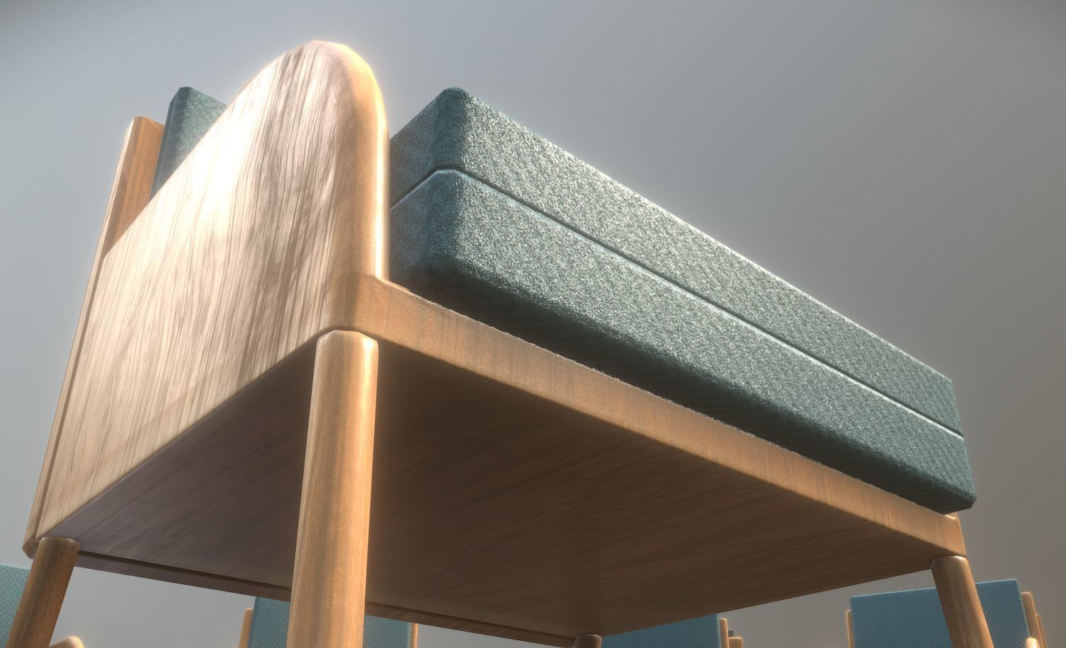 Low-Poly Lounge Chair Low-poly 3D model_21