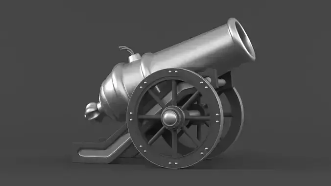 Circus Cannon 3D model