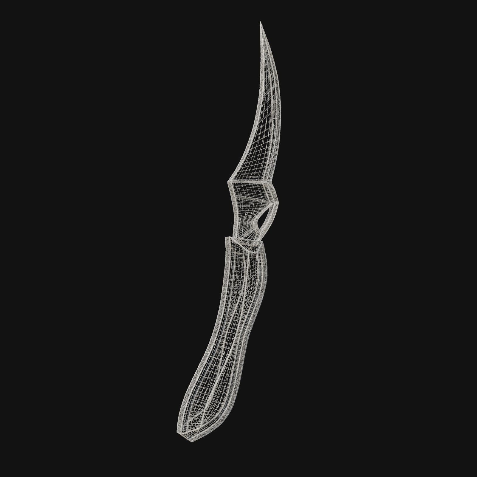 Infernal Inferno Fiery 3D Model Dagger for Digital Outlaws 3D model_4
