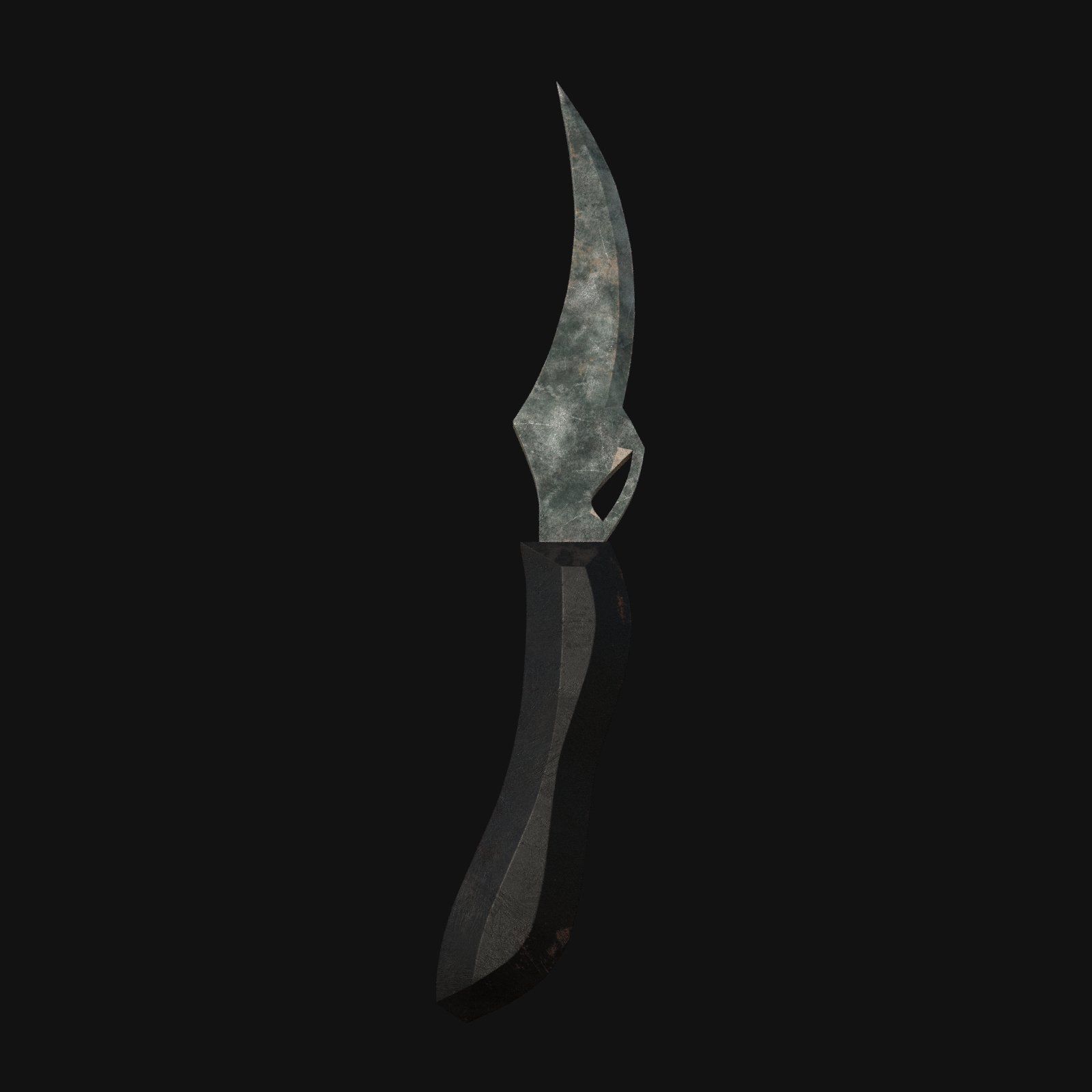 Infernal Inferno Fiery 3D Model Dagger for Digital Outlaws 3D model_2