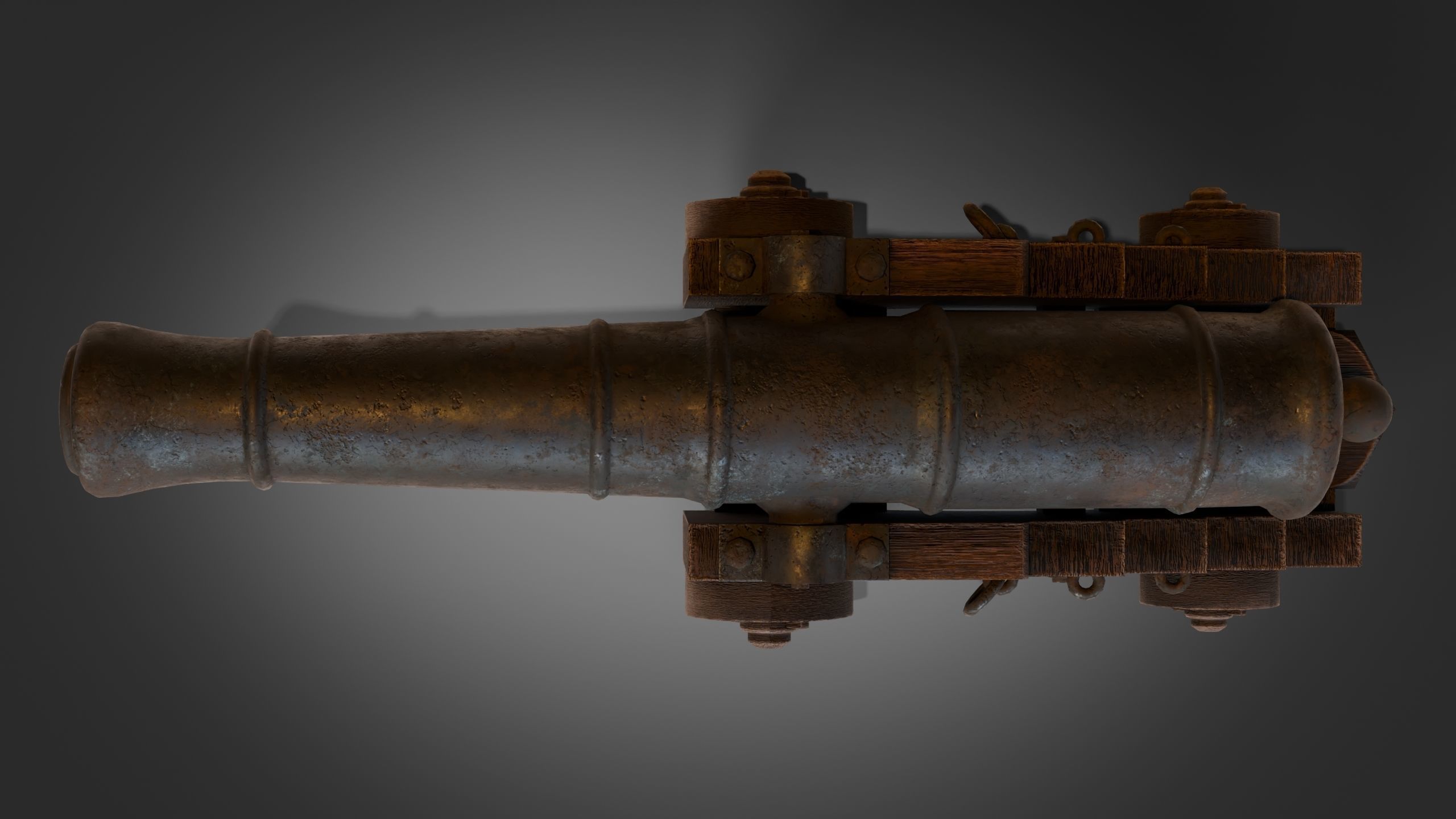 18th Century Man of War 3D model_28