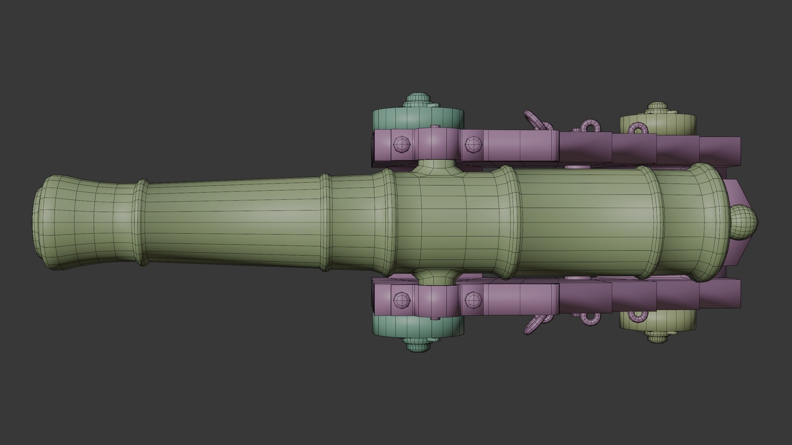 18th Century Man of War 3D model_33