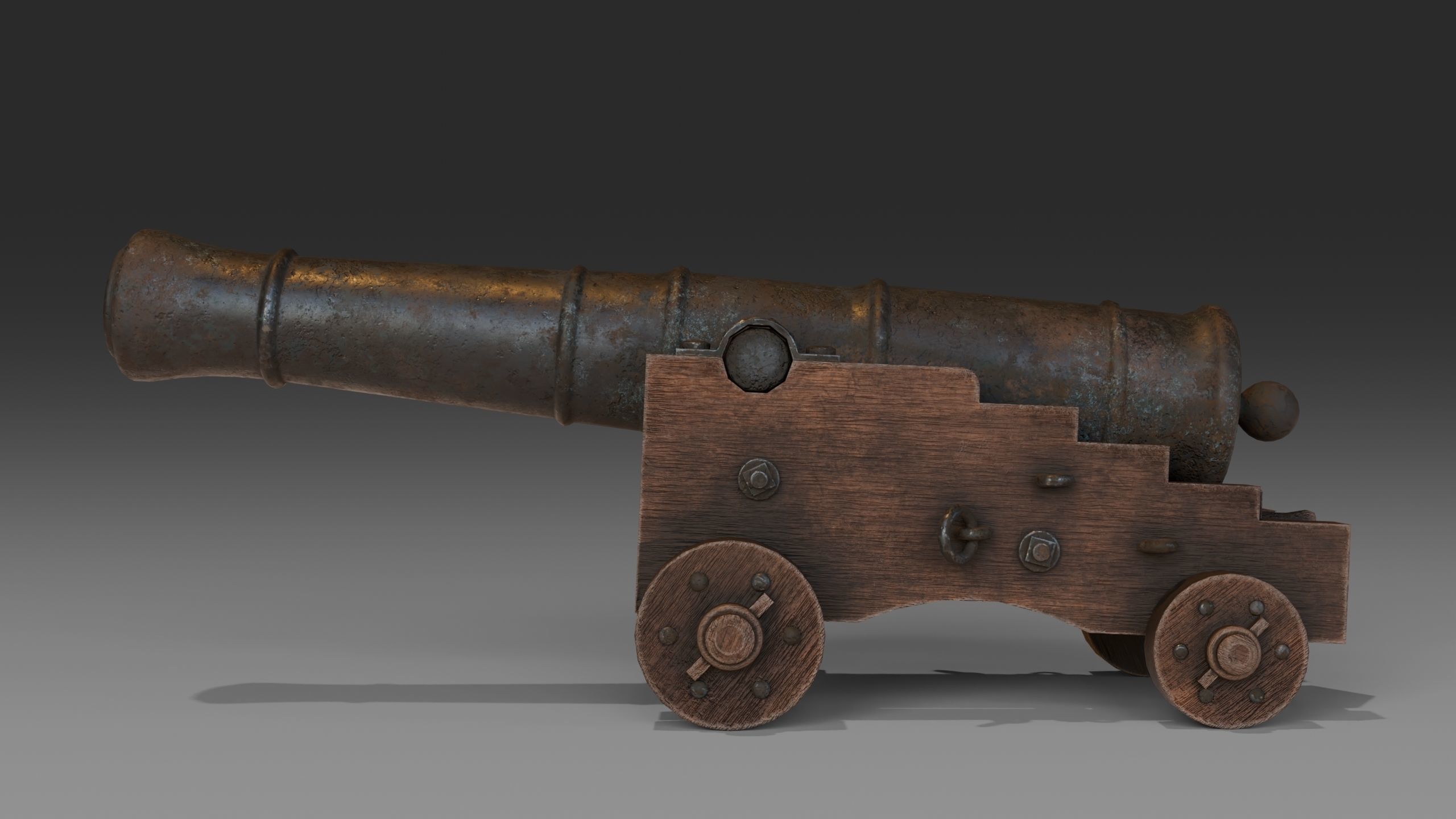 18th Century Man of War 3D model_26