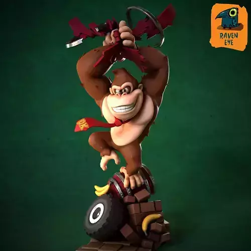 Donkey Kong 3D print model