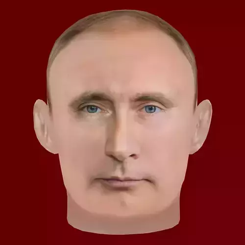 Low Poly Head of the President - Vladimir Putin