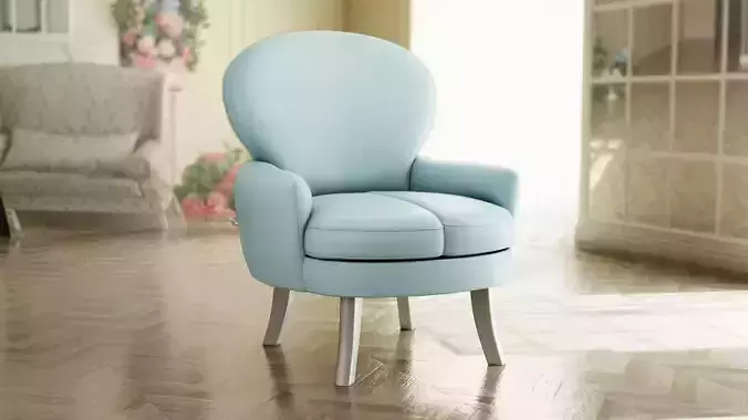 Furniture Accent Chairs Bohemian 006 Low-poly 3D model