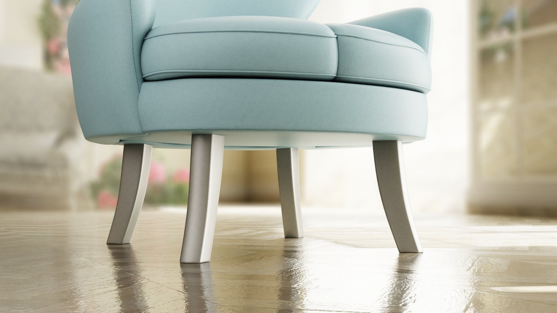 Furniture Accent Chairs Bohemian 006 Low-poly 3D model_3