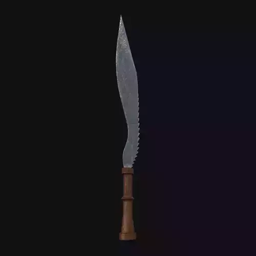 Shadowblade of Stealth Stealthy 3D Model Dagger for Digital Ninj