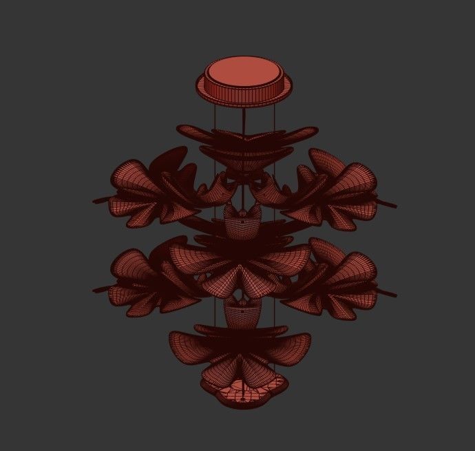 Ross Lovegrove Chlorophilia 2 suspension lamp 3D model_4