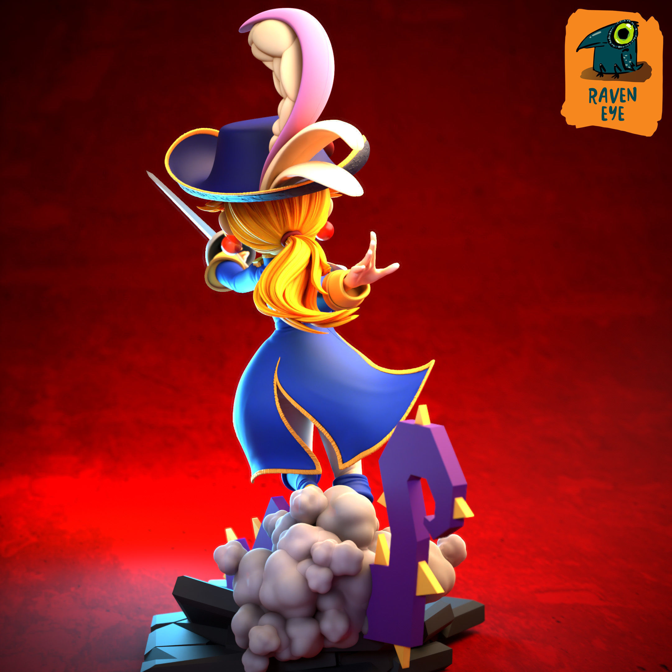 Princess Peach Showtime Pre supported 3D print model_4