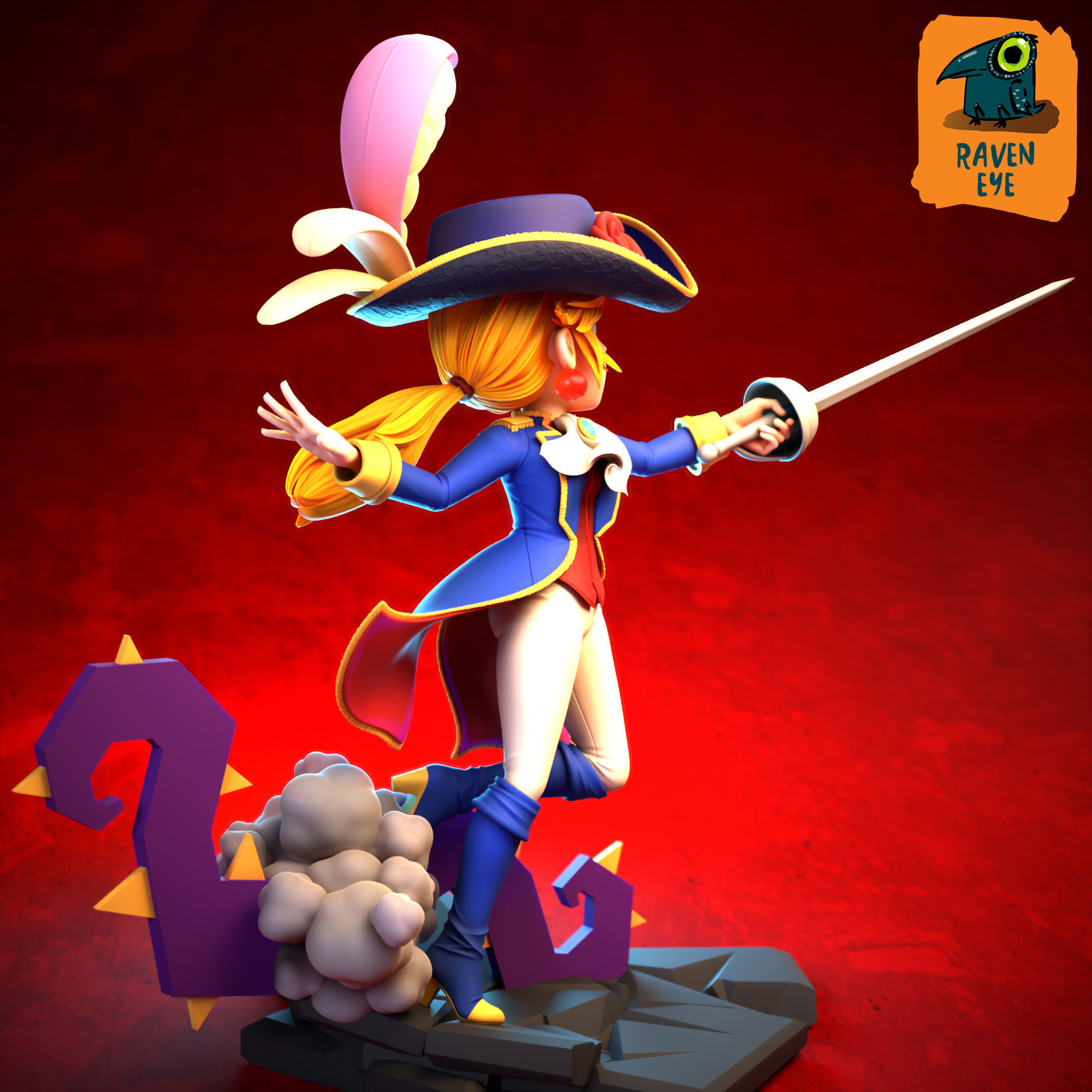 Princess Peach Showtime Pre supported 3D print model_2