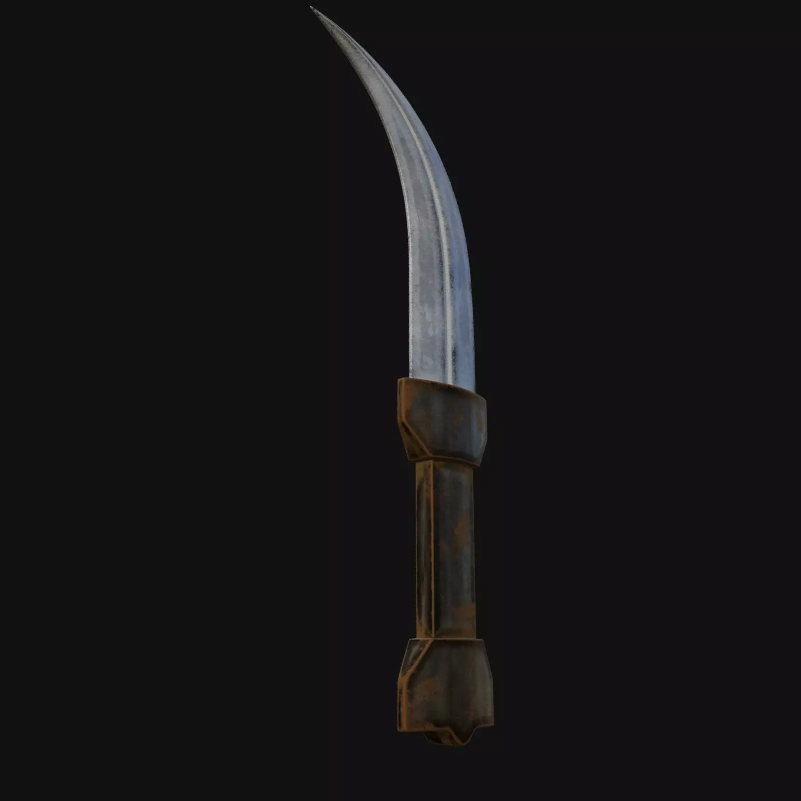 Nocturnal Nightmare Shadowy 3D Model Dagger for Digital Spies 3D model_0