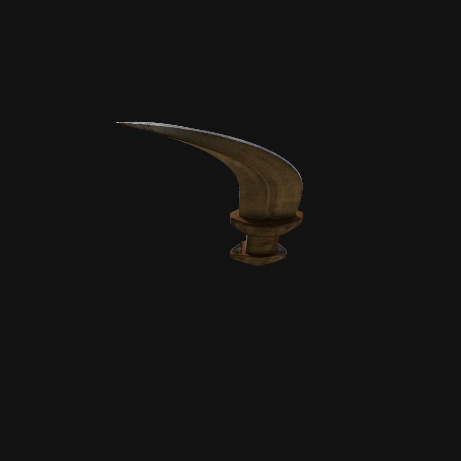 Nocturnal Nightmare Shadowy 3D Model Dagger for Digital Spies 3D model_9
