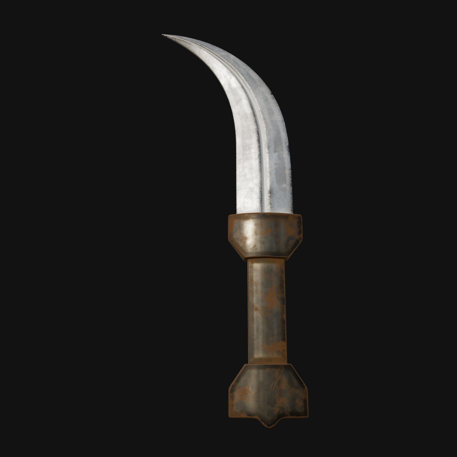 Nocturnal Nightmare Shadowy 3D Model Dagger for Digital Spies 3D model_2