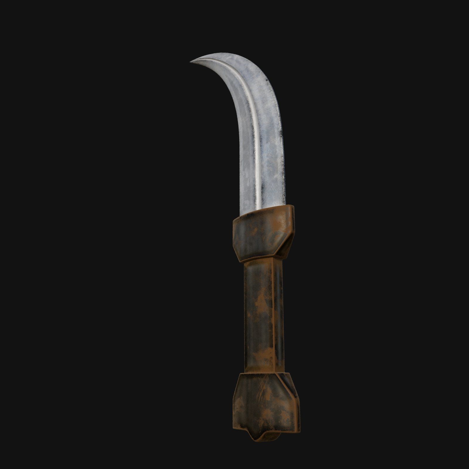 Nocturnal Nightmare Shadowy 3D Model Dagger for Digital Spies 3D model_8