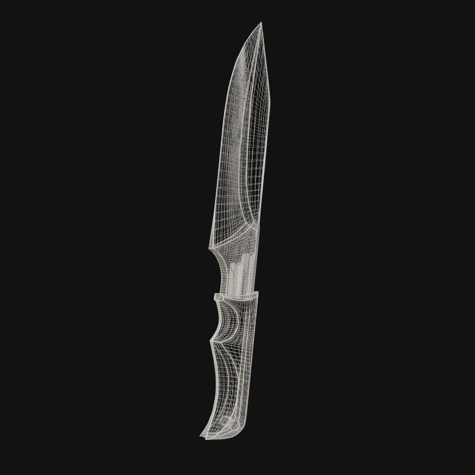 Lunar Lurker Celestial 3D Model Dagger for Digital Shadows 3D model_5