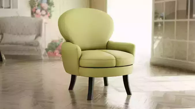 Furniture Accent Chairs Bohemian 007 Low-poly 3D model