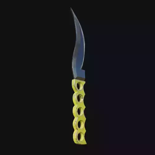 Spectral Symphony Haunting 3D Model Dagger for Digital Specters 3D model