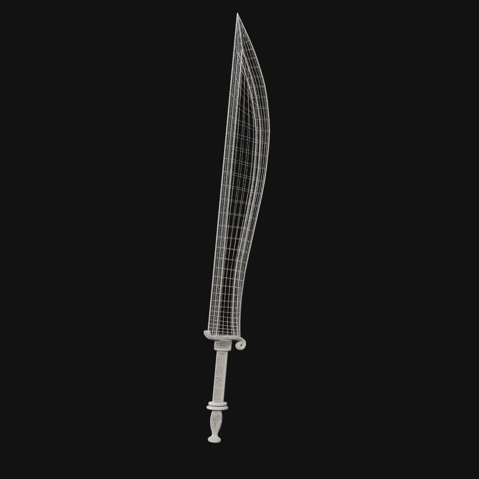 Shadowblade of Stealth Stealthy 3D Model Dagger for Digital Ninj 3D model_4