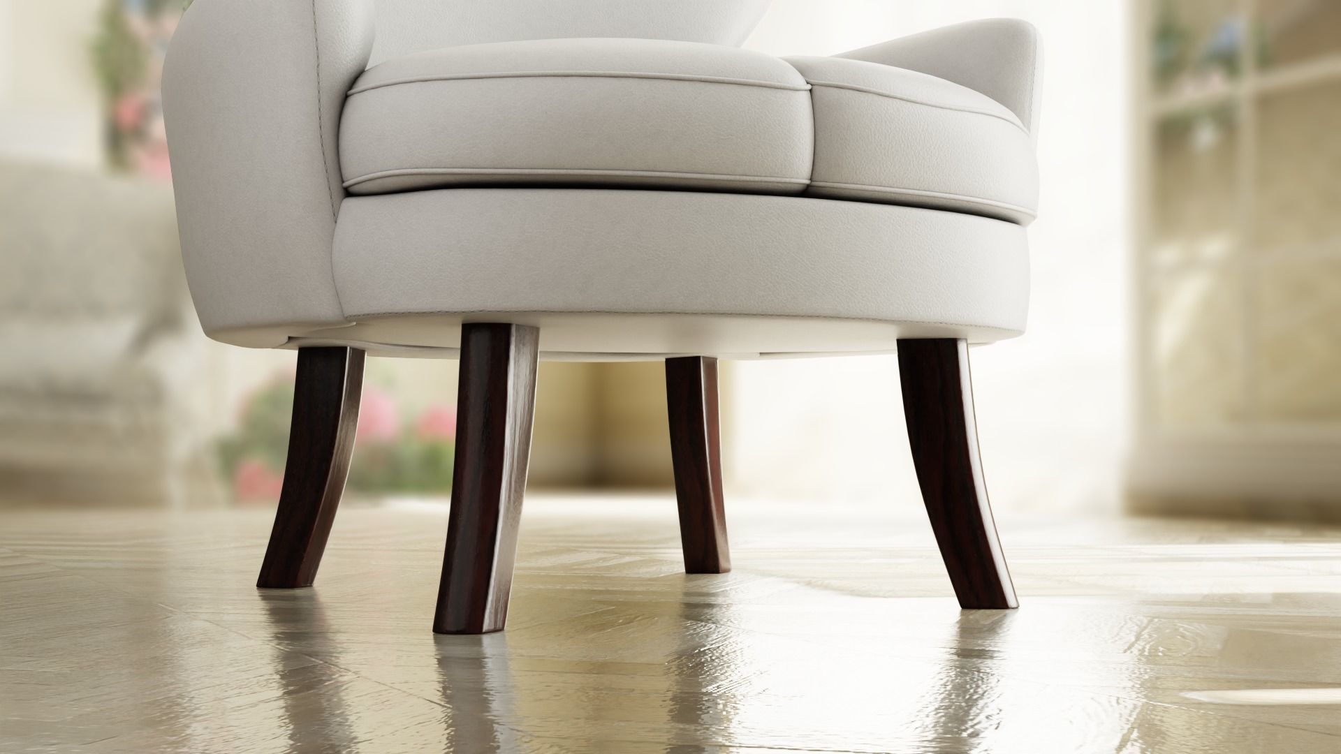 Furniture Accent Chairs Bohemian 008 Low-poly 3D model_4