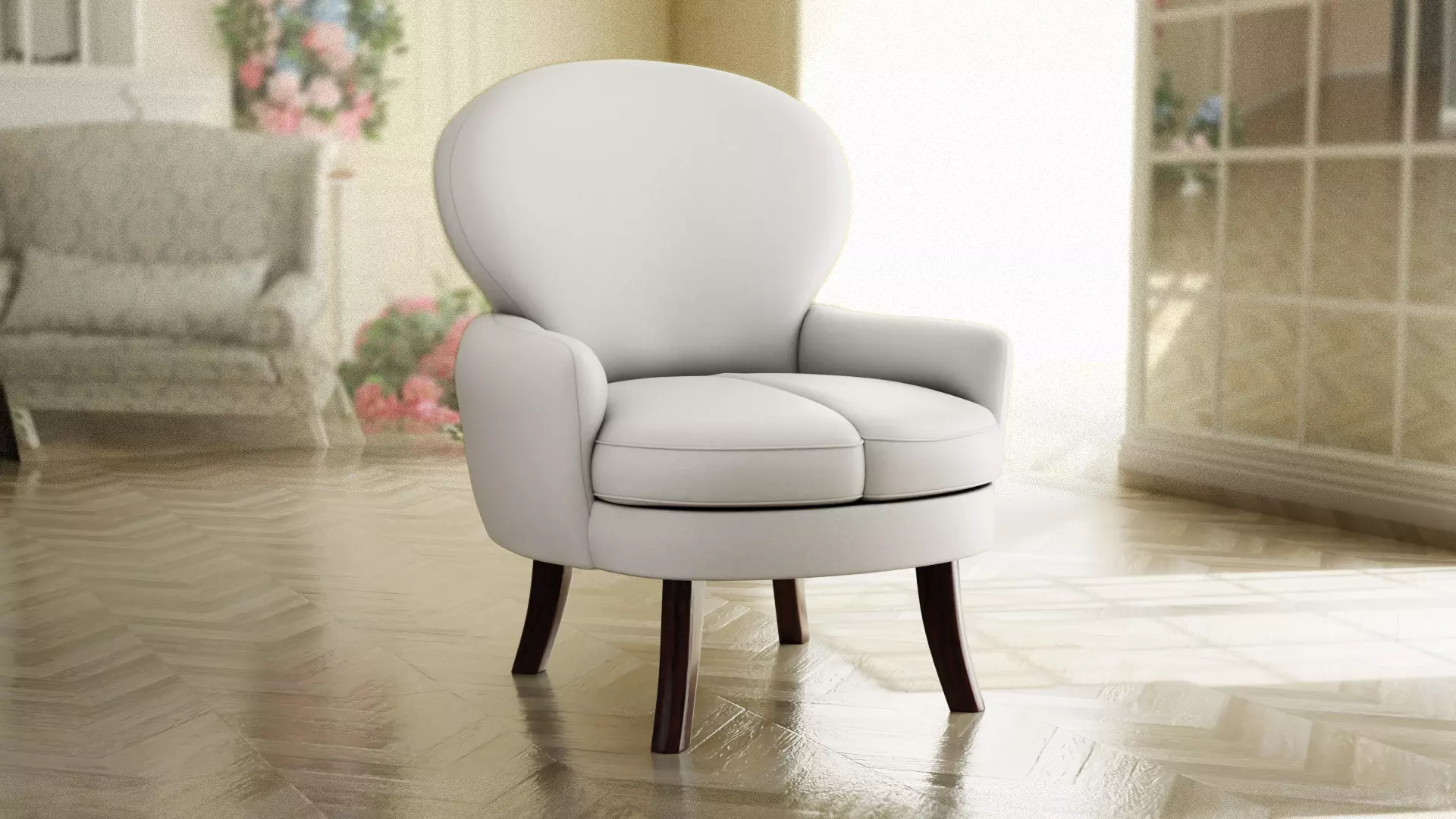 Furniture Accent Chairs Bohemian 008 Low-poly 3D model_0