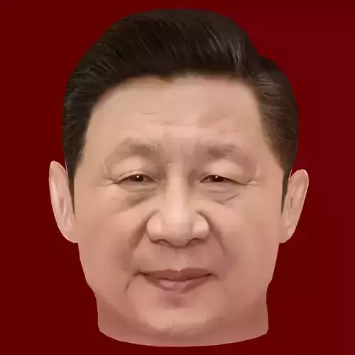 Low Poly Head of the President - Xi Jin Ping Low-poly 3D model