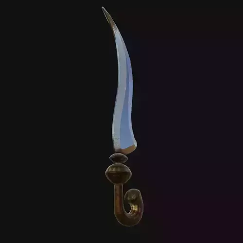 Thunderstrike Blade Electrifying 3D Model Dagger for Digital Sab