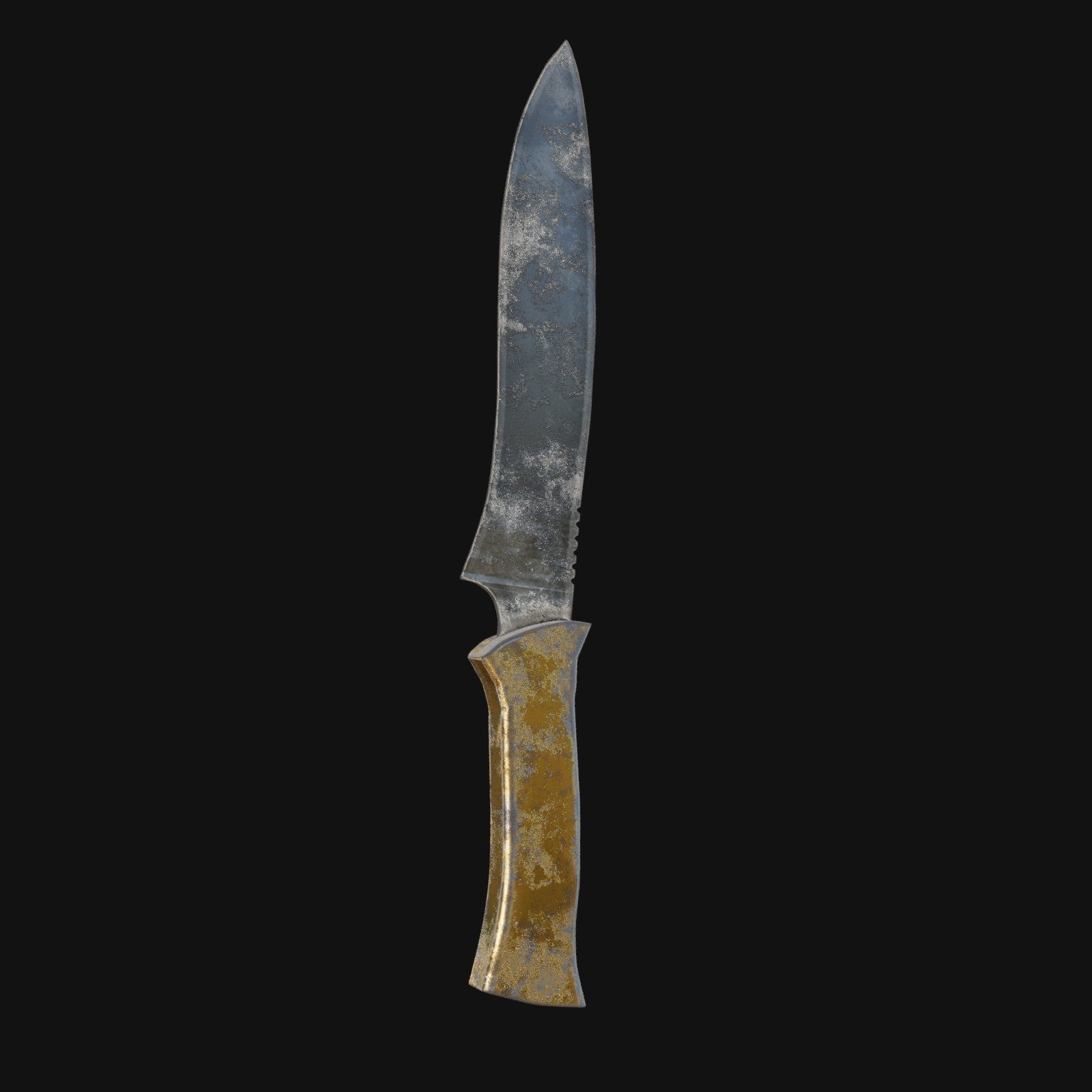 Nocturnal Nightmare Shadowy 3D Model Dagger for Digital Spies 3D model_7