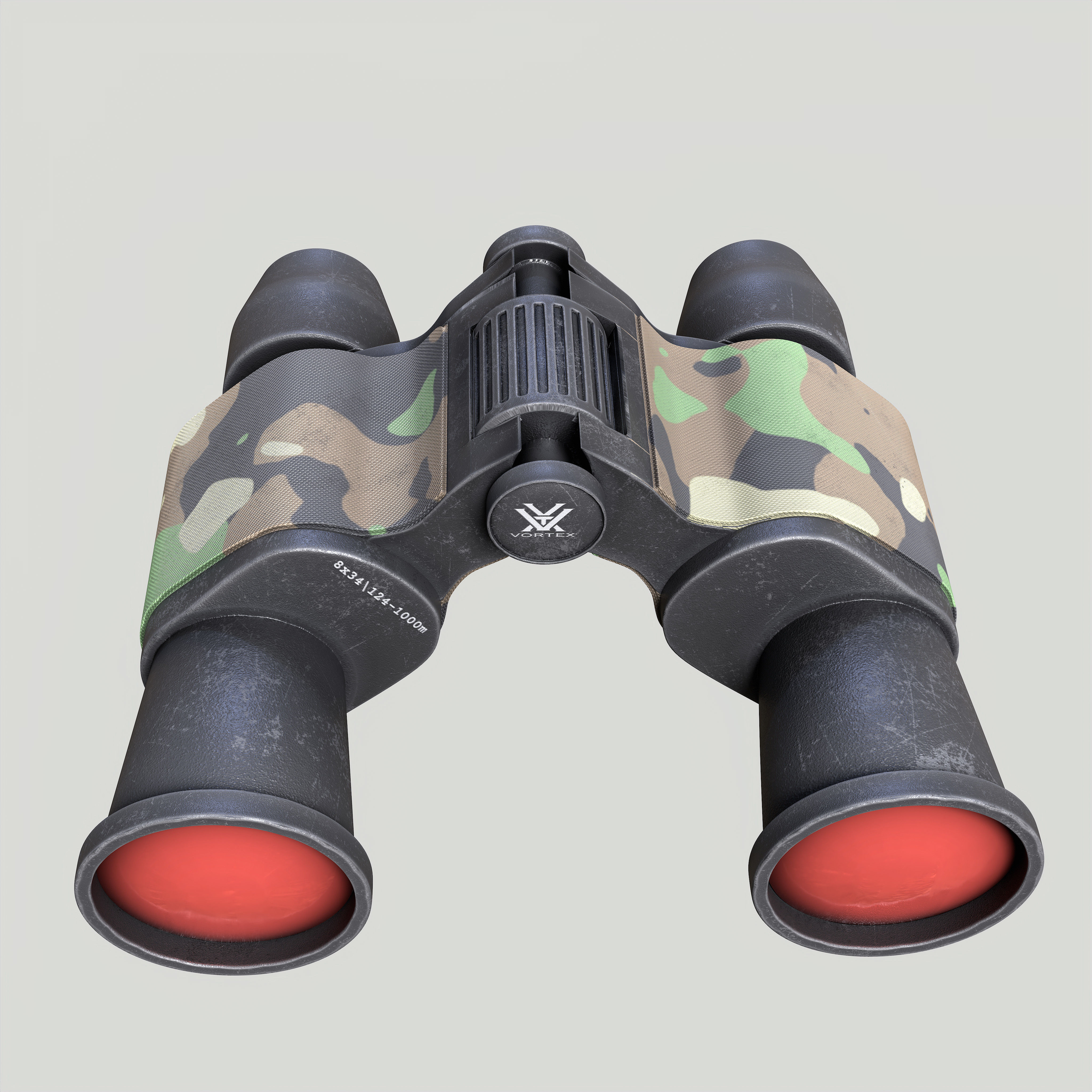 Binoculars Low-poly 3D model_4