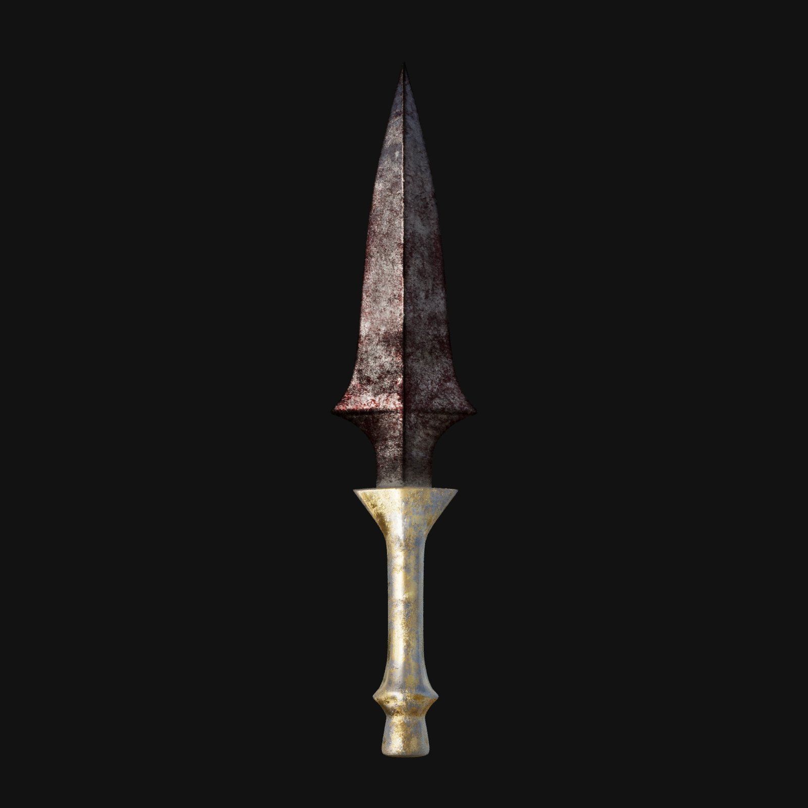 Spectral Symphony Haunting 3D Model Dagger for Digital Specters 3D model_2