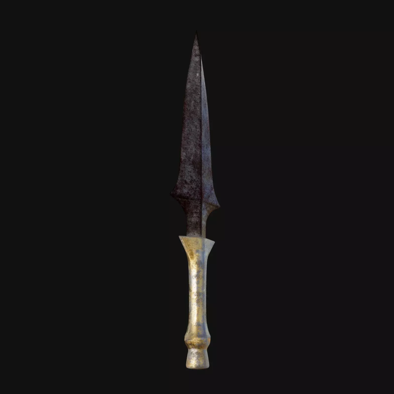 Spectral Symphony Haunting 3D Model Dagger for Digital Specters 3D model_0