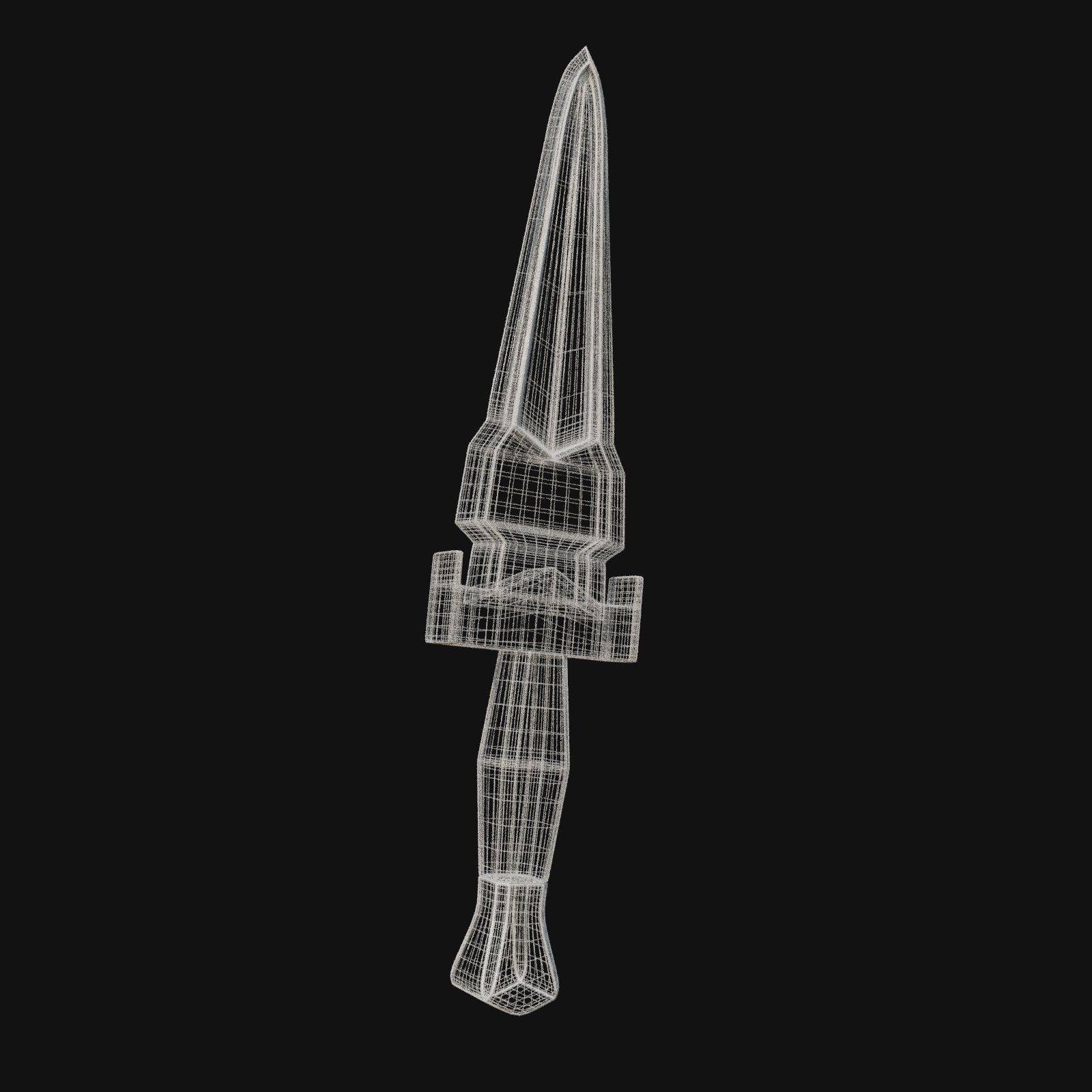Infernal Inferno Fiery 3D Model Dagger for Digital Outlaws 3D model_4