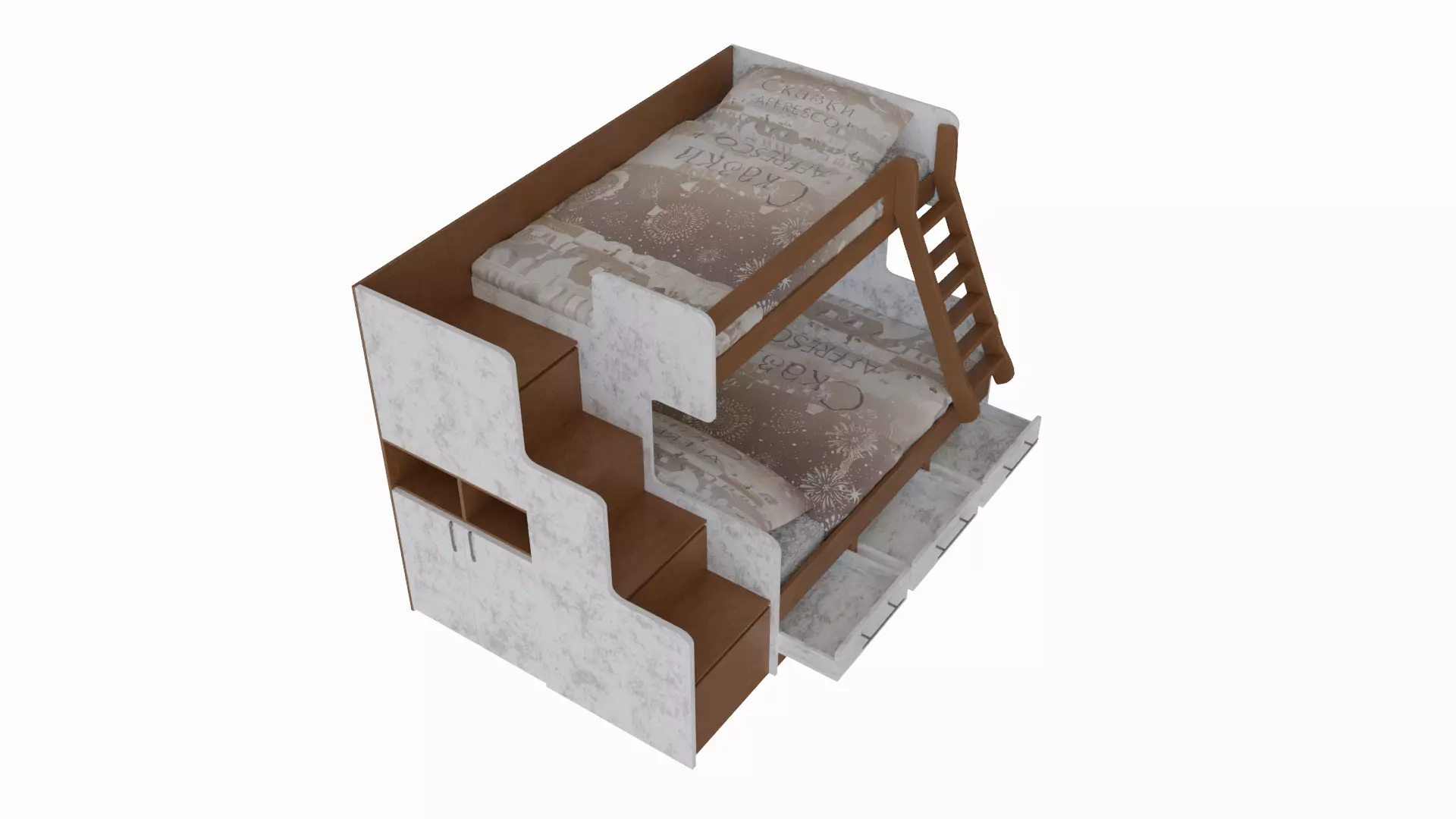 Bed for interior 3D model_0