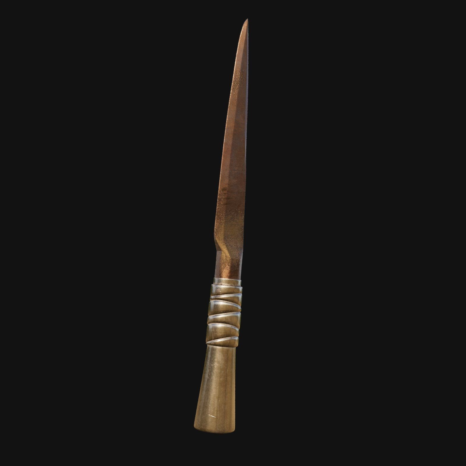 Shadowblade of Stealth Stealthy 3D Model Dagger for Digital Ninj 3D model_6